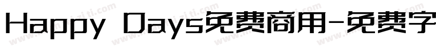 Happy Days免费商用字体转换